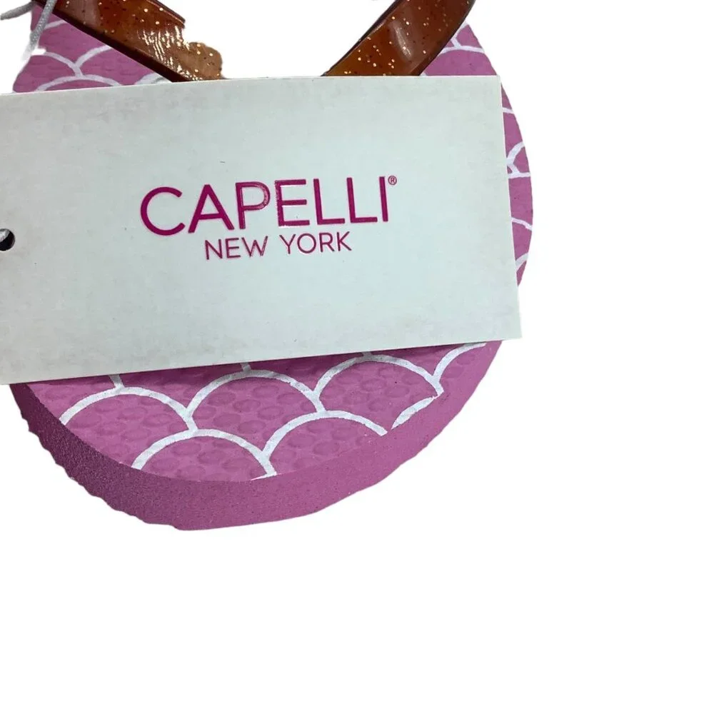 Capelli New York Mermaid Scales Flip Flops Sandals Girl‎ 3 4 3/4 Beach Vacation